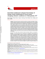 Inuvialuit traditional ecological knowledge of beluga whale (Delphinapterus leucas) under changing climatic conditions in Tuktoyaktuk, NT