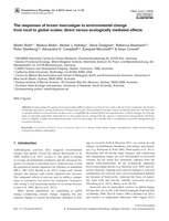 The responses of brown macroalgae to environmental change from local to global scales: direct versus ecologically mediated effects