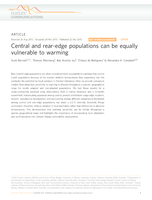 Central and rear-edge populations can be equally vulnerable to warming