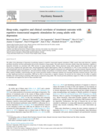 Sleep-wake, cognitive and clinical correlates of treatment outcome with repetitive transcranial magnetic stimulation for young adults with depression