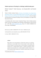 Student experiences of learning in a technology-enabled learning space