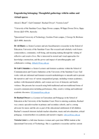Engendering belonging: thoughtful gatherings with/in online and virtual spaces