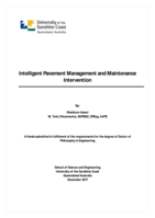 Intelligent Pavement Management and Maintenance Intervention