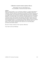 Collaborative research in customer experience with zoos