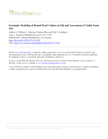 Economic Modeling of Round Pearl Culture in Fiji and Assessment of Viable Farm Size