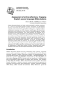 Assessment of online reflections: A strategy for engaging English second language (ESL) students