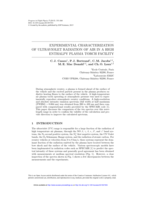 Experimental characterization of ultraviolet radiation of air in a high enthalpy plasma torch facility