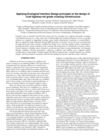 Applying Ecological Interface Design principles to the design of rural highway-rail grade crossing infrastructure