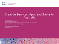 Creative services, apps and banks in Australia