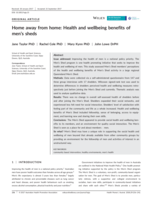 Home away from home: Health and wellbeing benefits of men's shed