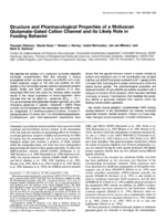 Structure and pharmacological properties of a molluscan glutamate-gated cation channel and its likely role in feeding behavior