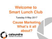 Cause marketing-What’s it all about