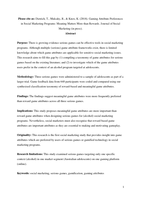 Gaming Attribute Preferences in Social Marketing Programs: Meaning Matters More than Rewards