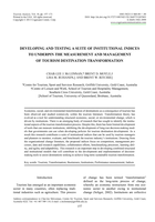 Developing and testing a suite of institutional indices to underpin the measurement and management of tourism destination transformation
