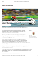 Technology matters in the Paralympics, but the athlete matters more