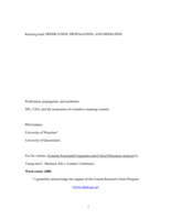 Predication and propagation: A method for analyzing evaluative meanings in technology policy