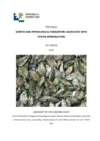 Genetic and physiological parameters associated with oyster reproduction