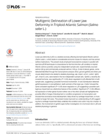 Multigenic Delineation of Lower Jaw Deformity in Triploid Atlantic Salmon (Salmo salar L.)
