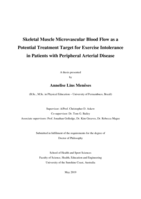 Skeletal Muscle Microvascular Blood Flow as a Potential Treatment Target for Exercise Intolerance in Patients with Peripheral Arterial Disease