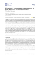 Evaluation of Performance and Challenges of Use of Waste Materials in Pavement Construction: A Critical Review