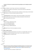 Prevalence of risk factors for sudden infant death among Indigenous and non‐Indigenous people in Australia