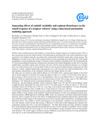 Separating effects of rainfall variability and typhoon disturbance on the runoff response of a tropical ‘reforest’ using a data-based mechanistic modeling approach
