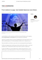 From stadium to page: why football deserves more fiction