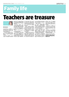 Teachers are treasure