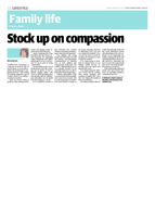 Stock up on compassion
