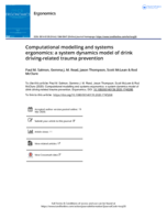 Computational modelling and systems ergonomics: a system dynamics model of drink driving-related trauma prevention