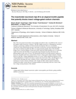 The insecticidal neurotoxin Aps III is an atypical knottin peptide that potently blocks insect voltage-gated sodium channels