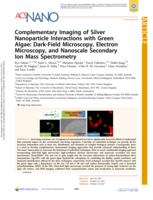 Complementary Imaging of Silver Nanoparticle Interactions with Green Algae: Dark-Field Microscopy, Electron Microscopy, and Nanoscale Secondary Ion Mass Spectrometry