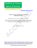 Voluntary Activation and Reflex Responses after Hamstring Strain Injury