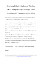 Combining diffusive gradients in thin films (DGT) and spectroscopic techniques for the determination of phosphorus species in soils