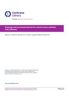 Dressings and securement devices for central venous catheters (CVC) (Review)