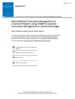 Sports-Related Concussion Management as a Control Problem: Using STAMP to Examine Concussion Management in Community Rugby