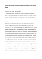 Openness and reciprocity: Indigenous community requirements for hosting university students