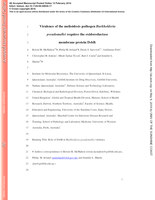 Virulence of the melioidosis pathogen Burkholderia pseudomallei requires the oxidoreductase membrane protein DsbB