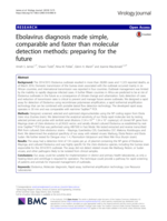 Ebolavirus diagnosis made simple, comparable and faster than molecular detection methods: preparing for the future