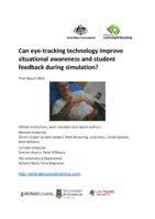 Can eye-tracking technology improve situational awareness and student feedback during simulation?
