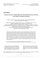 A field engages: Papers from the 6th international coastal and marine tourism congress