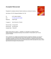 Preparation for workplace adversity: Student narratives as a stimulus for learning