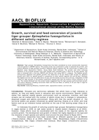 Growth, survival and feed conversion of juvenile tiger grouper Epinephelus fuscoguttatus in different salinity regimes