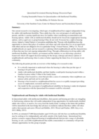 Creating Sustainable Futures for Queenslanders with Intellectual Disability