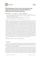 Value Retention, Service Life, Use Intensity and Long-Term Productivity of Wood Chippers as Obtained from Contractor Records