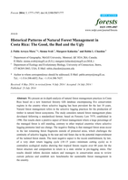 Historical patterns of natural forest management in Costa Rica: The good, the bad and the Ugly