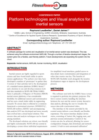 Platform Technologies and Visual Analytics for Inerial Sensors