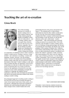 Teaching the Art of re-creation