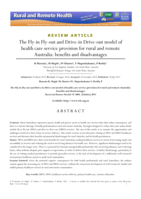 The fly-in fly-out and drive-in drive-out model of health care service provision for rural and remote Australia: Benefits and disadvantages