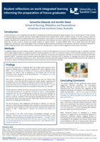 Student reflections on work integrated learning informing the preparation of future graduates